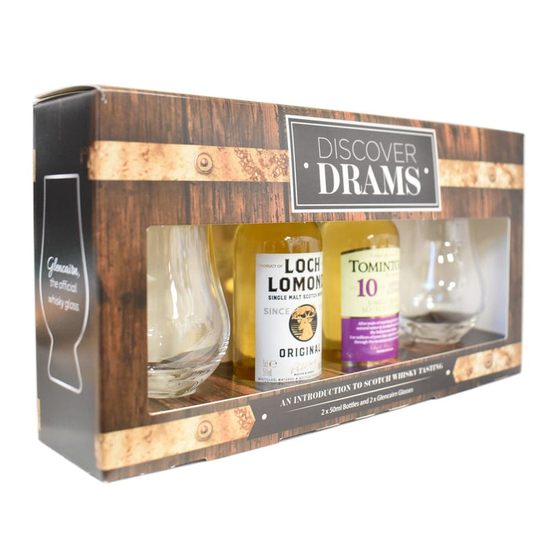 A Discover Drams Giftpack 2x5cl & 2 Glasses