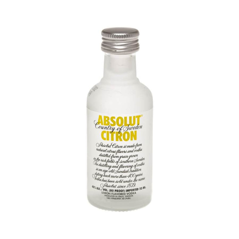 Absolut Citron Drinks | Absolut Citron | The Miniature Bottle Shop