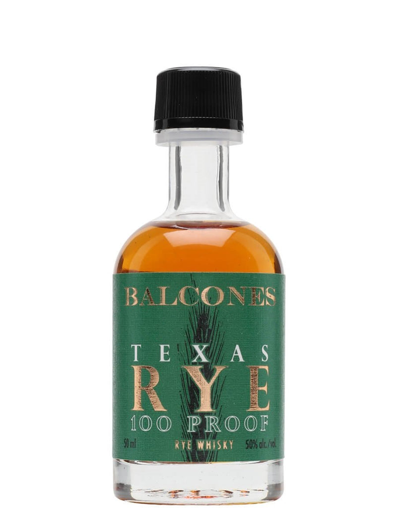 Balcones Texas Rye 100 Proof | Texan Rye Whiskey | The Miniature Bottle Shop