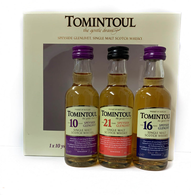 Tomintoul 5cl Triple Pack