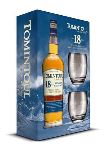 Tomintoul 18yr 70cl Gift Pack With Two Glasses